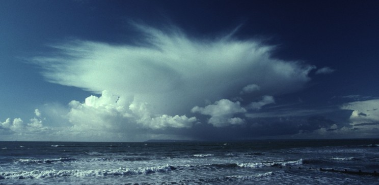 A large cumulonimbus cluster A large cumulonimbus cluster