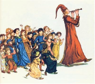 Pied Piper children, Kate Greenaway