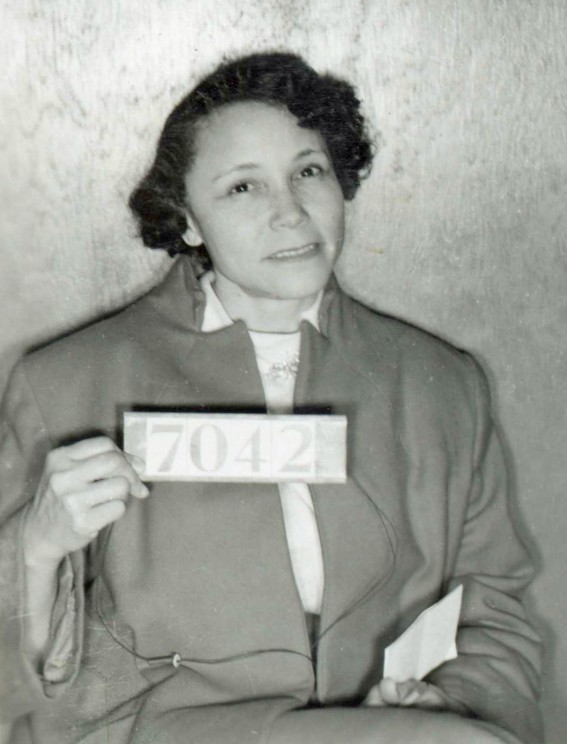 Jo Ann Robinson booking photo. Photo Courtesy of the Encyclopedia of Alabama.