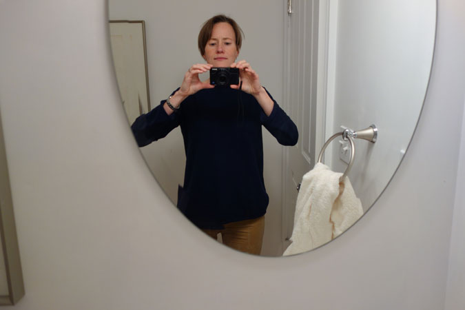 Melissa Mohr takes a selfie. Image courtesy of the author.