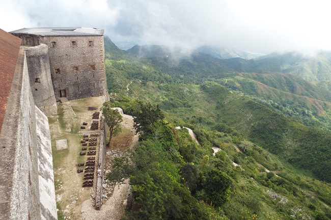Figure 2: The Citadelle, built after 1804 by Henry Christophe, was meant to deter a French invasion. Photograph by (c) Philippe Girard.