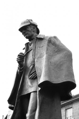 The Edinburgh Statue of Sherlock Holmes. Siddharth Krish CC-BY-SA 3.0 Wikimedia.