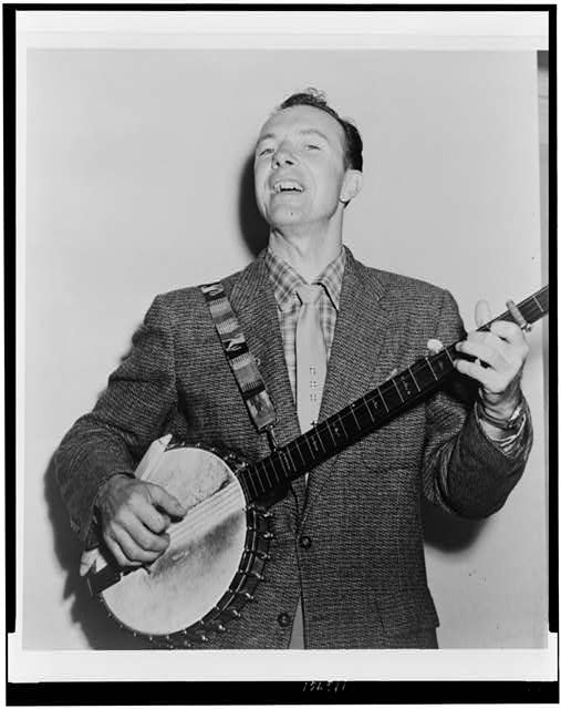 Pete Seeger, 1955. Photograph by Fred Palumbo. Image courtesy of The Library of Congress.