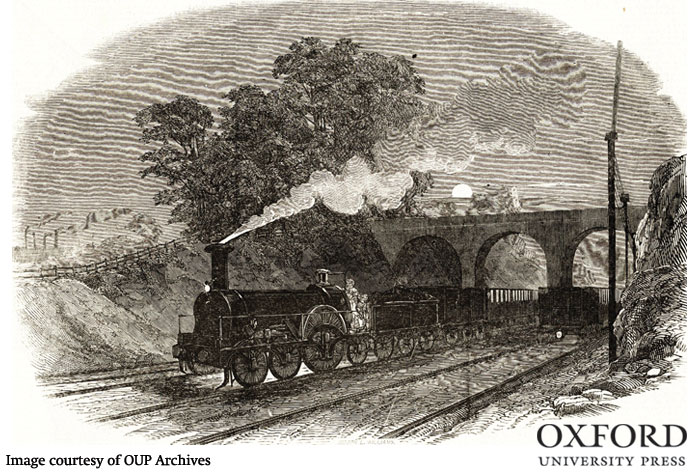 The Great Western Railway and the telegraph in 1849 (Illustrated London News, January 1849). From the History of Oxford University Press