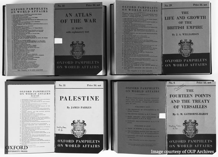 Oxford Pamphlets on World Affairs. From the History of Oxford University Press.