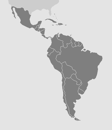 Map of Latin America