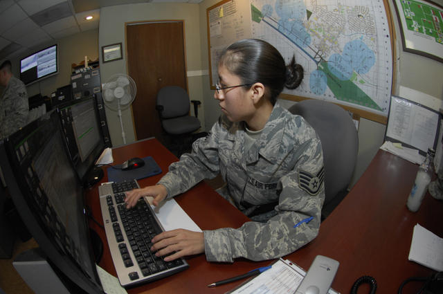 U.S. Air Force Staff Sgt. Betty Puma, from the 5th Munitions Squadron, reviews a nuclear weapons maintenance procedures checklist as part of the Nuclear Surety Inspection (NSI) May 19, 2009, at Minot Air Force Base, N.D. An NSI is designed to evaluate a unit's readiness to execute nuclear operations. Areas to be evaluated during the NSI include operations, maintenance, security and support activities needed to ensure the wing performs its mission in a safe, secure and reliable manner. This no-notice inspection is expected to conclude May 22. (U.S. Air Force photo by Staff Sgt. Miguel Lara III/Released). defenseimagery.mil