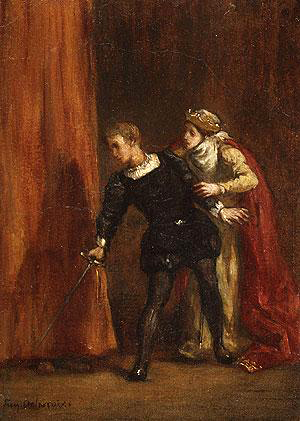 Hamlet and his Mother by Eugene Delacroix
