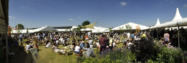 The Hay Festival site. Photo by Finn Beales.