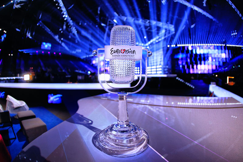 The Trophy of the 2014 Eurovision Song Contest. Photo by Thomas Hanses (EBU). 10 May 2014 . © European Broadcasting Union.