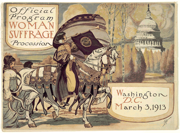 Official program - Woman suffrage procession, Washington, D.C. March 3, 1913. Library of Congress.