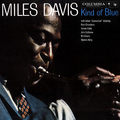 Cover art for Kind of Blue by the artist Miles Davis (c) Columbia Records