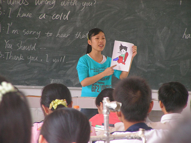 Student teacher in China