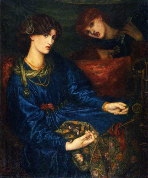Mariana by Dante Gabriel Rossetti. Aberdeen Art Gallery. Public Domain via Wikimedia Commons