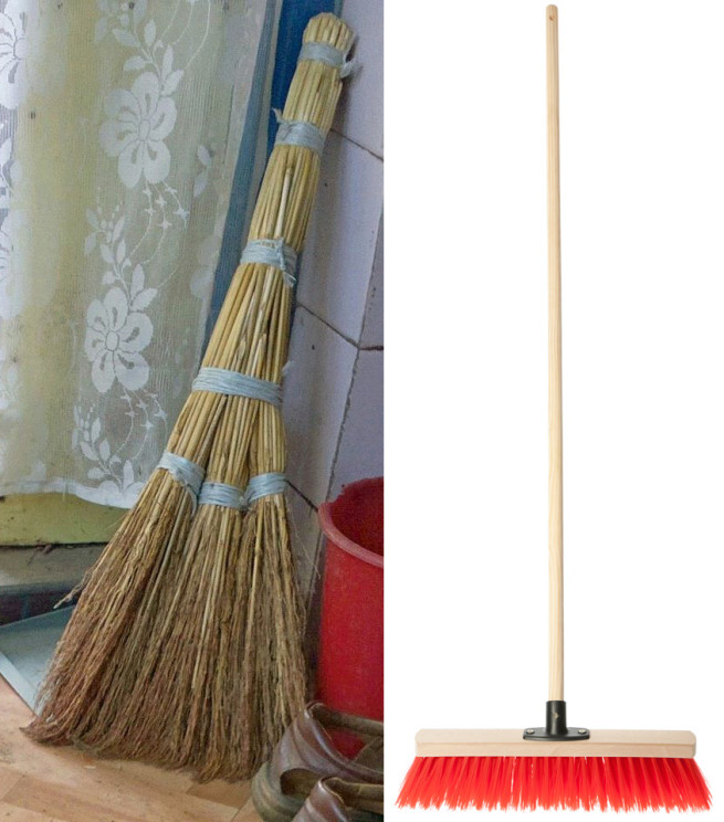 This is a besom, and that is a broom