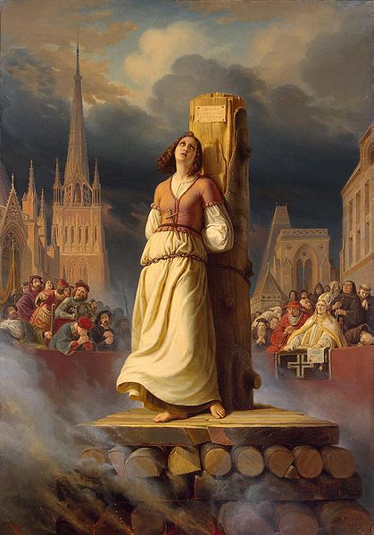 Joan of Arc's Death at the Stake by Hermann Anton Stilke. Public Domain via Wikimedia Commons.