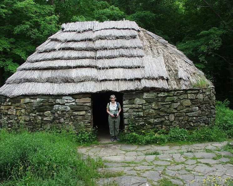 This is a picture of a shieling. Such primitive abodes have names that travel easily from land to land.