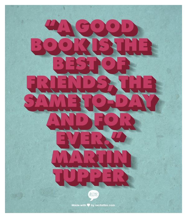 martin tupper good book friend