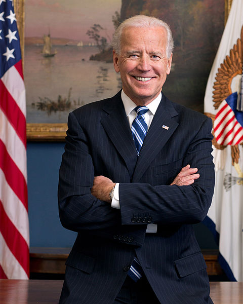 Vice President Joe Biden. Official portrait via the United States Government. Public domain via Wikimedia Commons.