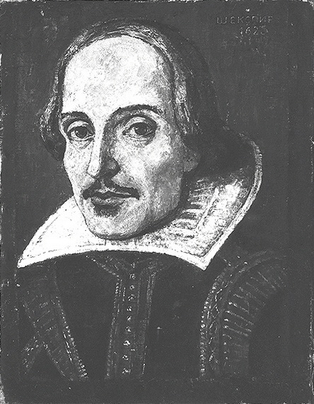 Bildnis William Shakespeare, 1939; Berlin. Public domain via Wikimedia Commons.