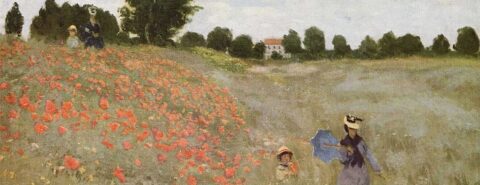 "Coquelicots (La promenade)” by Claude Monet