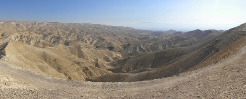 Panorama of the Judean Wilderness