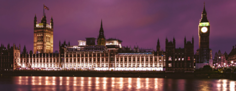 London's skyline at night