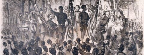 Drawing of Emancipation Day in South Carolina (1863), by Frank Leslie's Illustrated Weekly