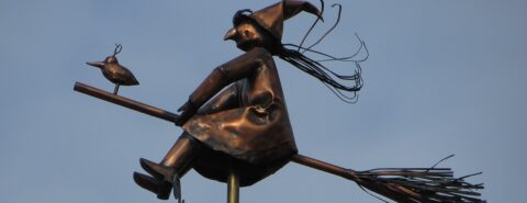 Witch weathervane