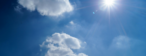 Clear sunny sky